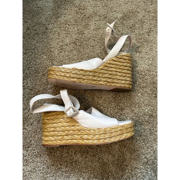 Paloma Barceló Clama Jute-Wedge Sandals Glacial Pink, Sz EU 40 / US 9, MP $374 - Picture 7 of 16